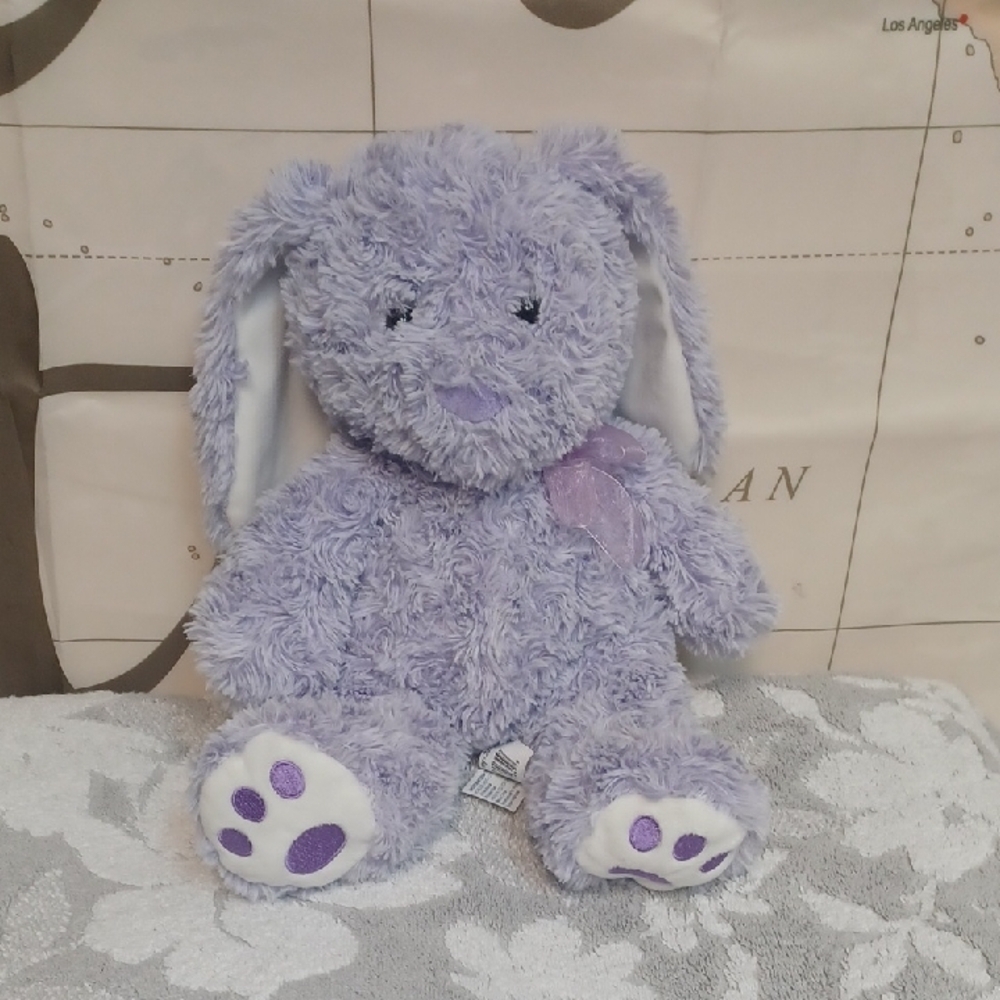 HUG FUN Adorable Purple Plush Bunny